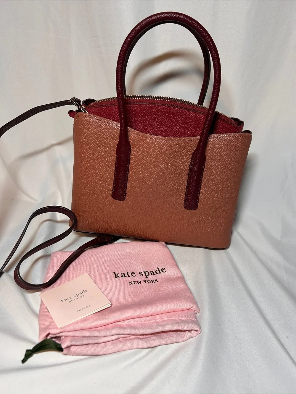 Kate Spade New York Margaux Medium Satchel in pebbled leather